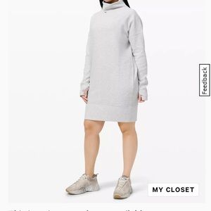 Lululemon: gray sweater dress size 4